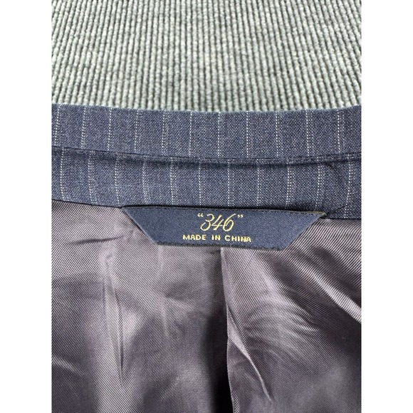 Brooks Brothers Suit Jacket 40 S Blue Wool Striped 346 Fitzgerald Fit Designer - Picture 9 of 15